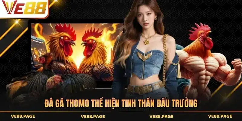 Đá gà thomo thể hiện tinh thần đấu trường