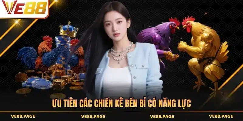 Ưu tiên các chiến kê bền bỉ có năng lực